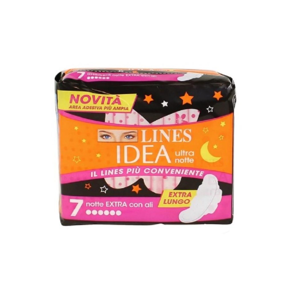 Lines Idea Ultra Notte Extra Lungo con Ali 7 Pz