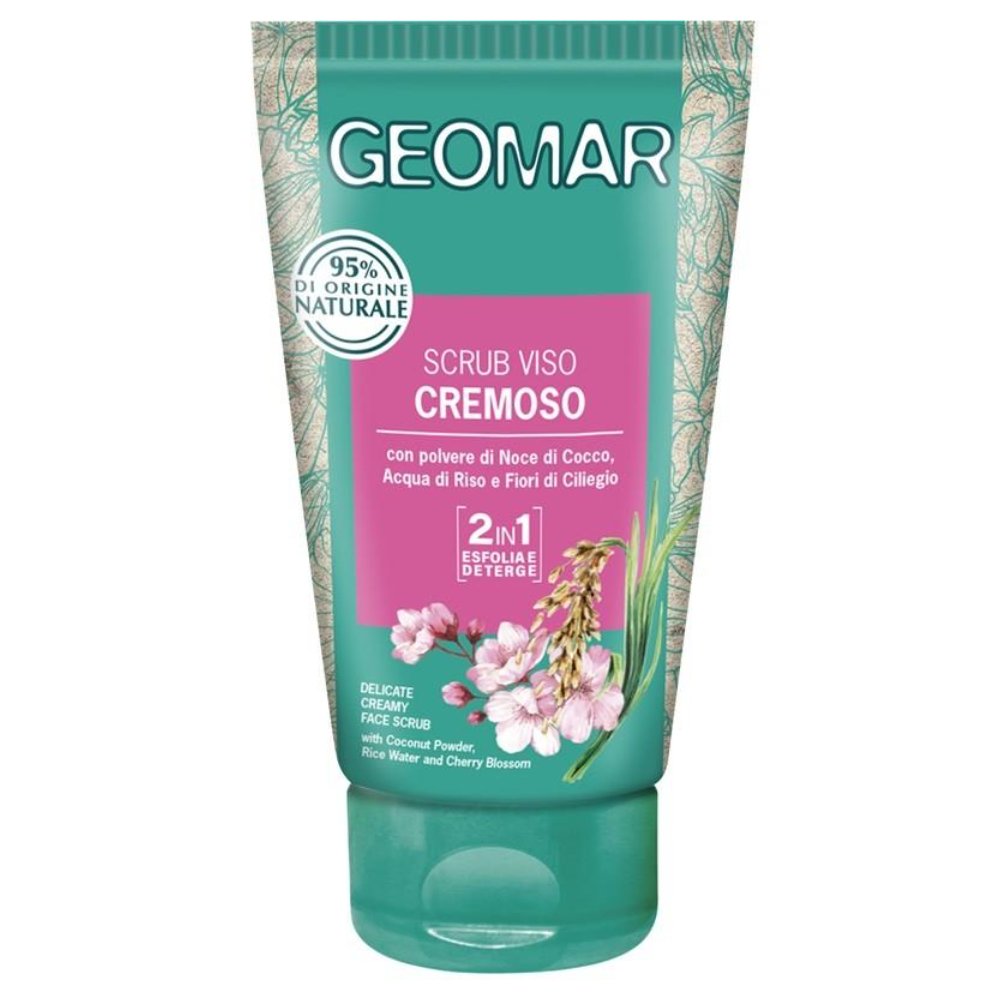 Geomar Scrub Viso Cremoso con Polvere di Cocco 150 Ml
