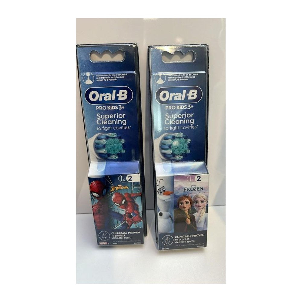 Oral-B Pro Kids 3+ Testine di Ricambio per Spazzolino Elettrico 2 Pz Assortite