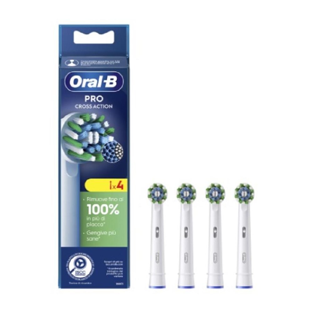Oral-B Pro Cross Action Kit Testine di Ricambio 4 Pz