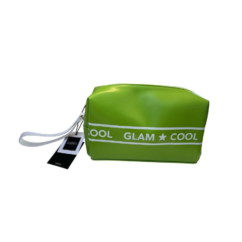 Emanuela Biffoli Beautycase Medio Ecopelle Verde Stampa Glam&Cool