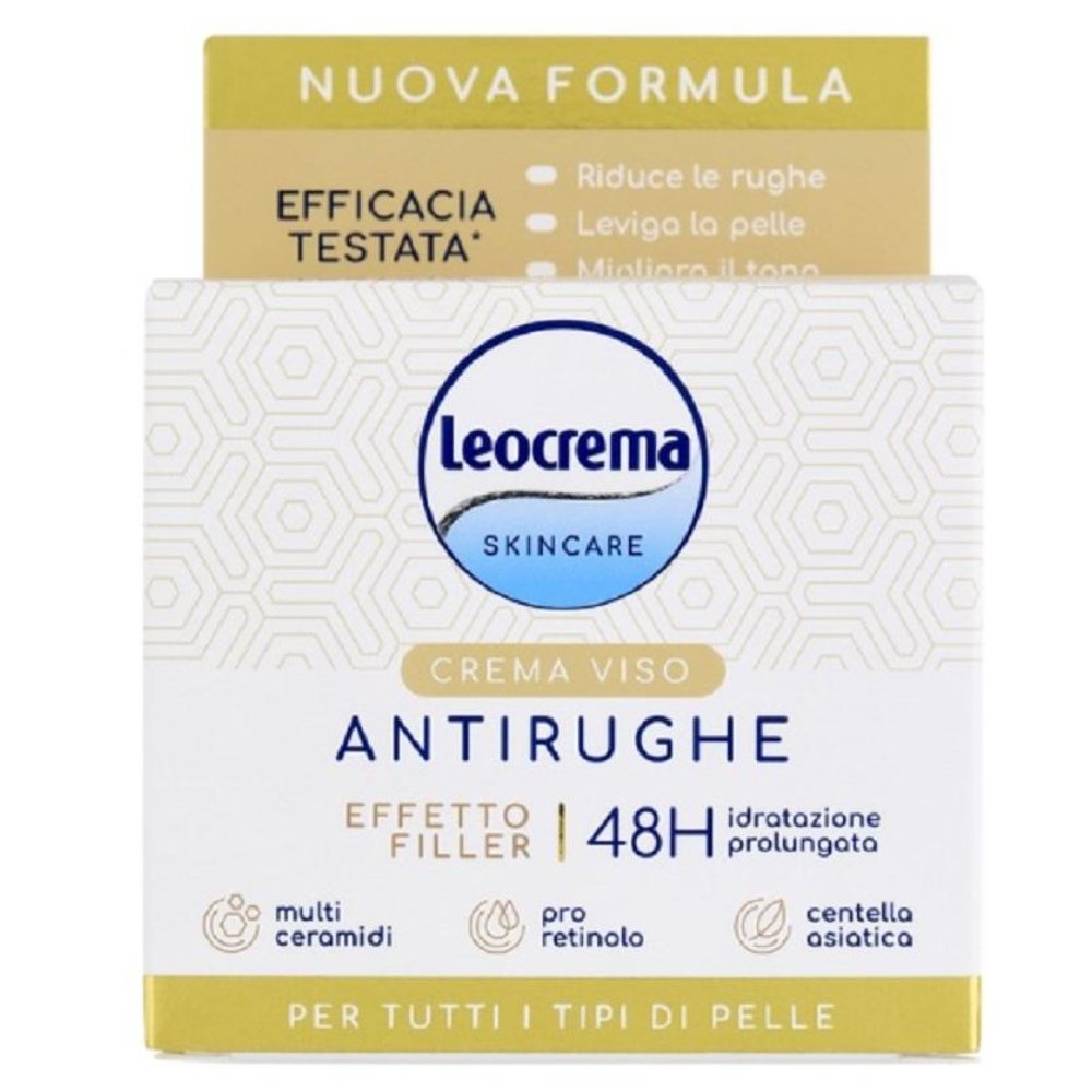 Leocrema Crema Viso Antirughe 48H Effetto Filler 50 ml