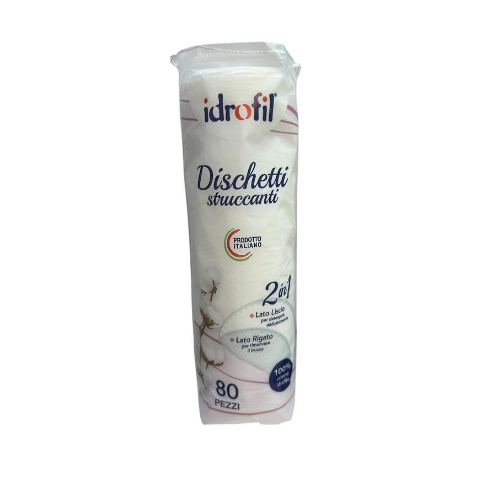 Idrofil Dischetti Struccanti Puro Cotone 80 Pz