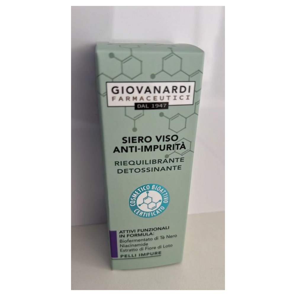 Giovanardi Farmaceutici PI Siero Viso Anti-Impurità Riequilibrante Detergente 30 Ml