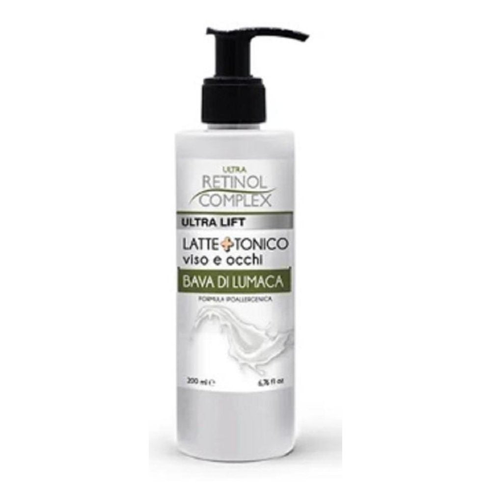 Ultra Retinol Complex Ultra Lift Latte e Tonico Viso e Occhi Bava di Lumaca 200 ml