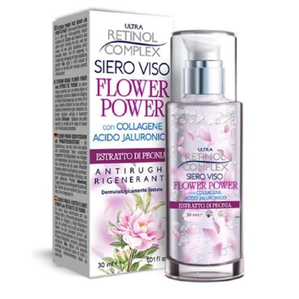 Ultra Retinol Complex Siero Viso Flower Power con Estratto di Peonia 30 ml
