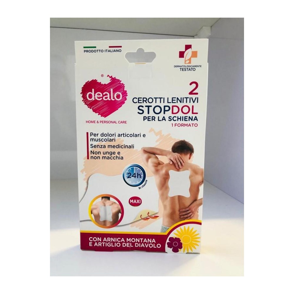 Dealo Patch Lenitivi Stop Dol per la Schiena 2 Pz