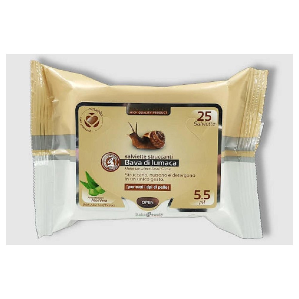 Setablu Salviette Struccanti Bava di Lumaca 25 Pz