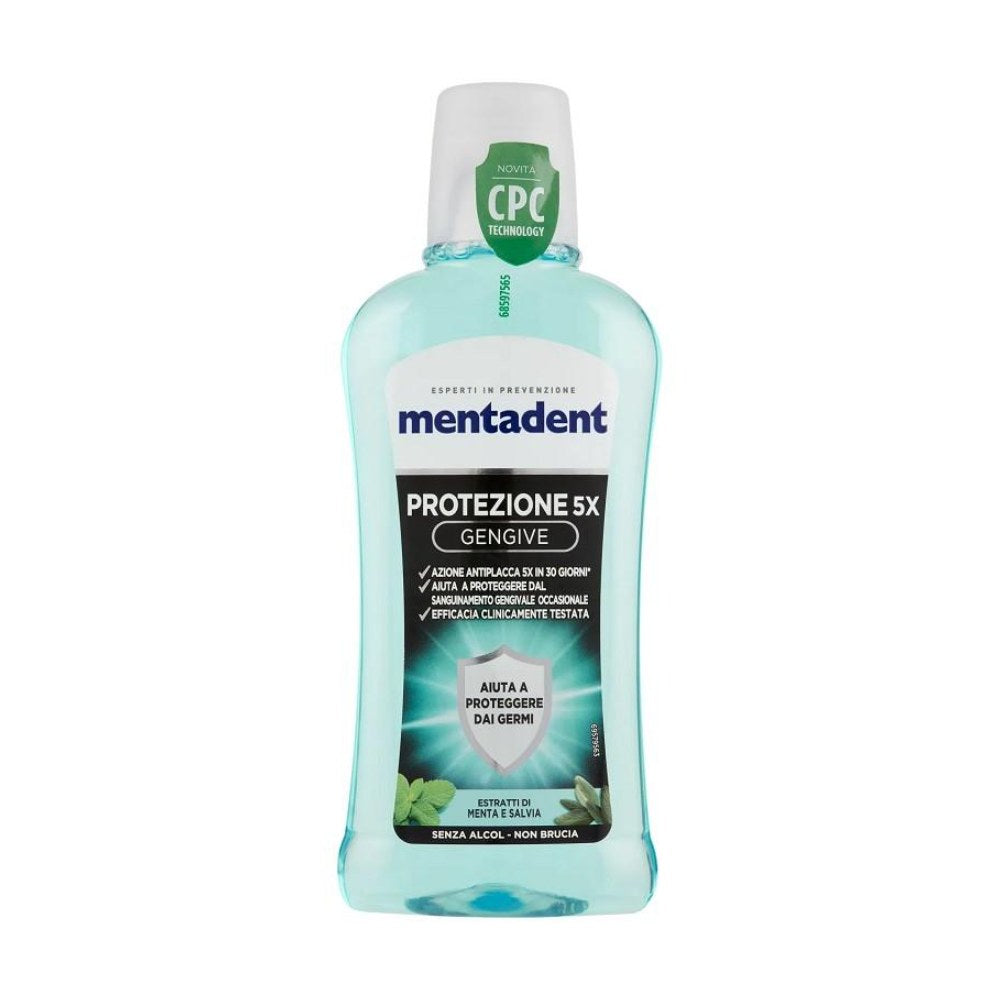 Mentadent Collutorio Protezione Gengiva 5X Senza Alcool 400 ml