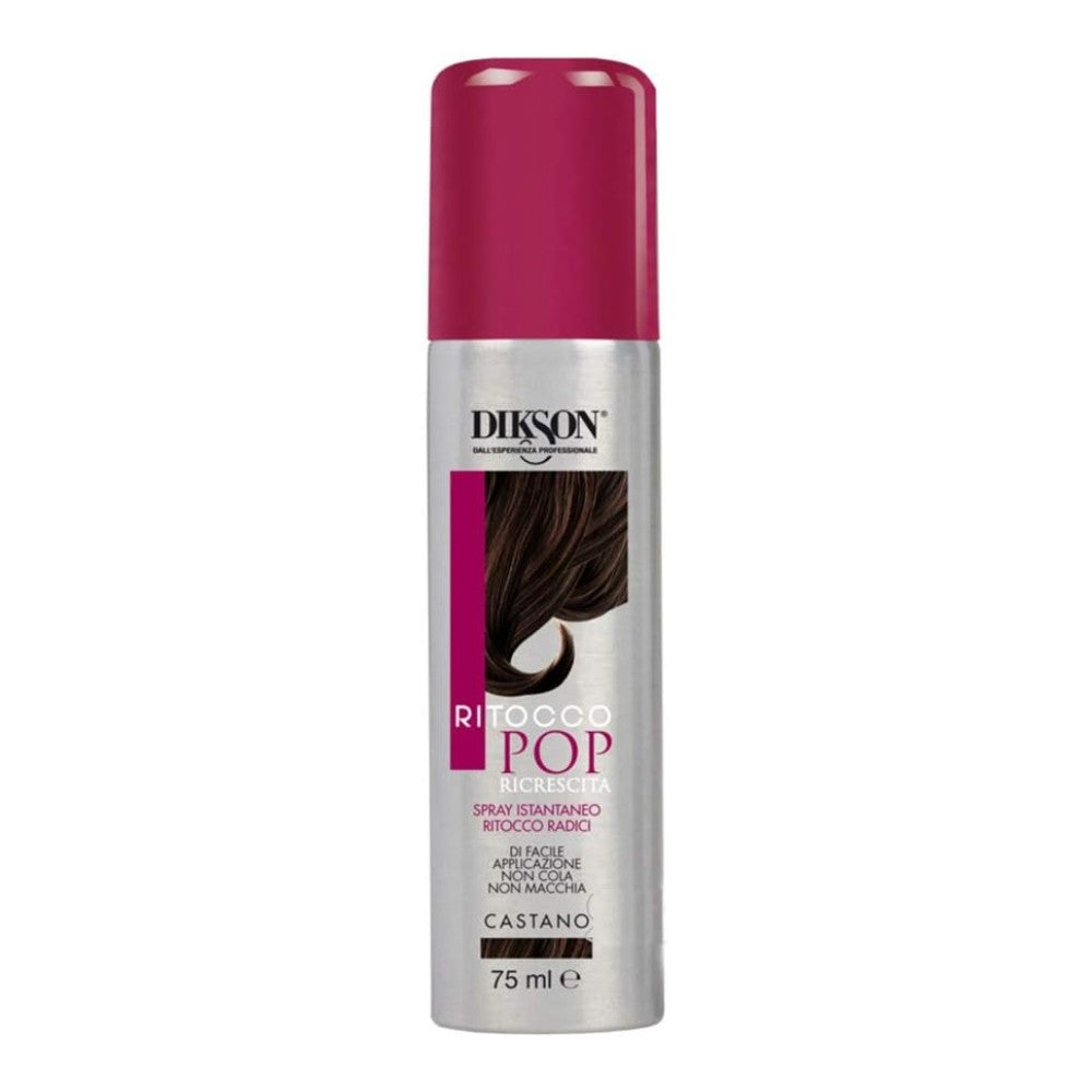 Dikson Ritocco Pop Spray Copri Ricrescita Castano 75 ml