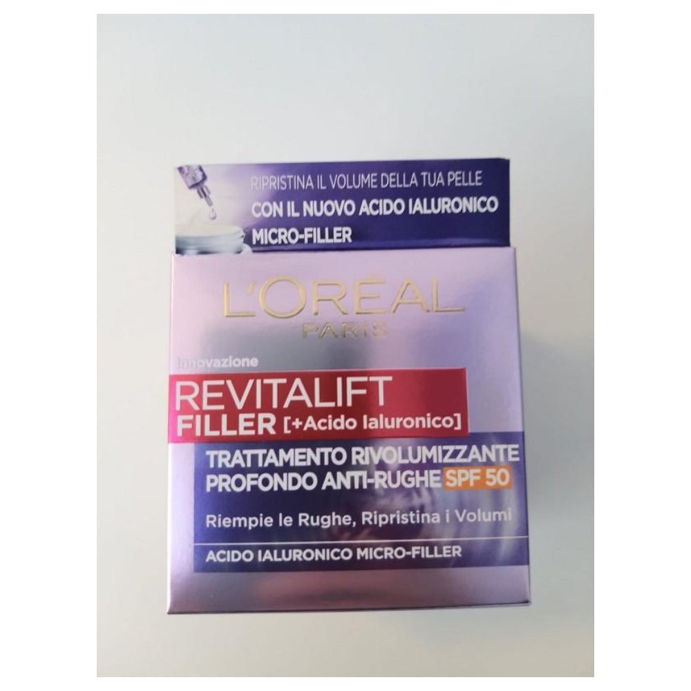L'Oréal Revitalift Filler Crema Rivoluzionaria all'Acido Ialuronico SPF 50 50 ml