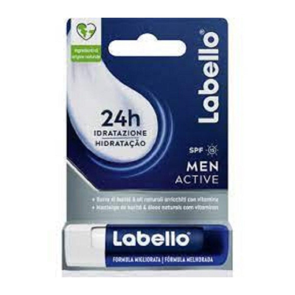 Labello Active For Men Stick 24H Idratazione 4,8 gr