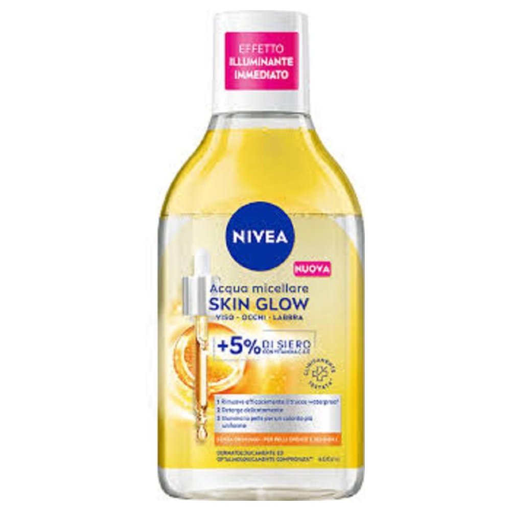 Nivea Acqua Micellare Skin Glow Viso Occhi e Labbra 400 ml