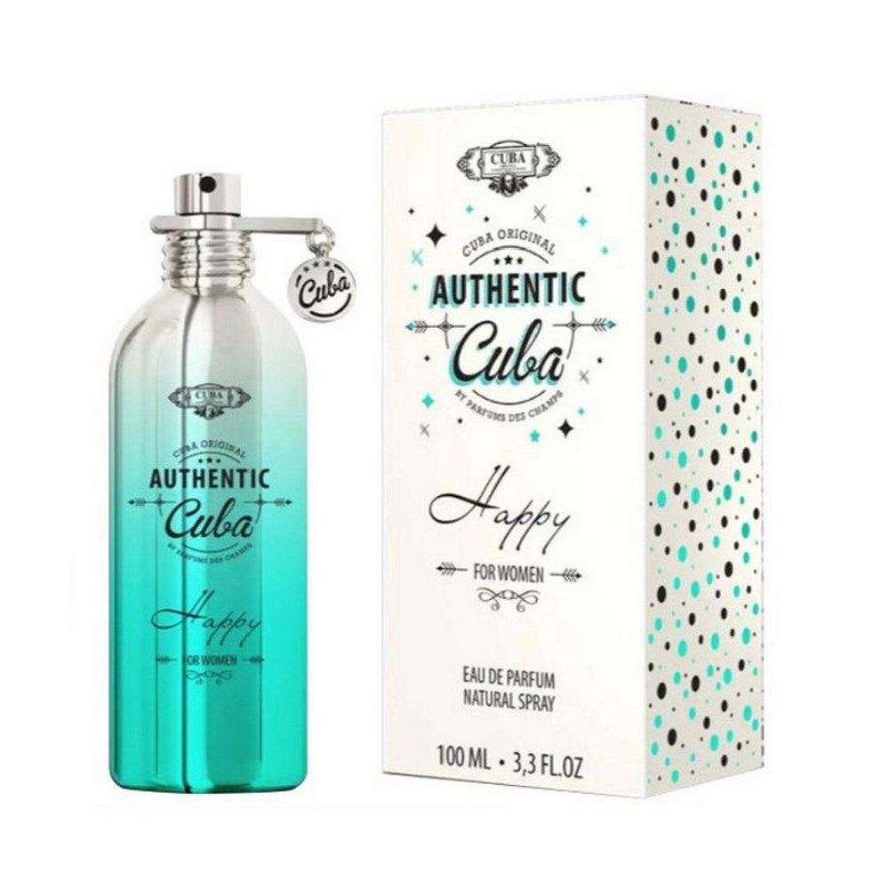 Cuba Authentic Happy Eau de Parfum donna – flacone profumo femminile elegante