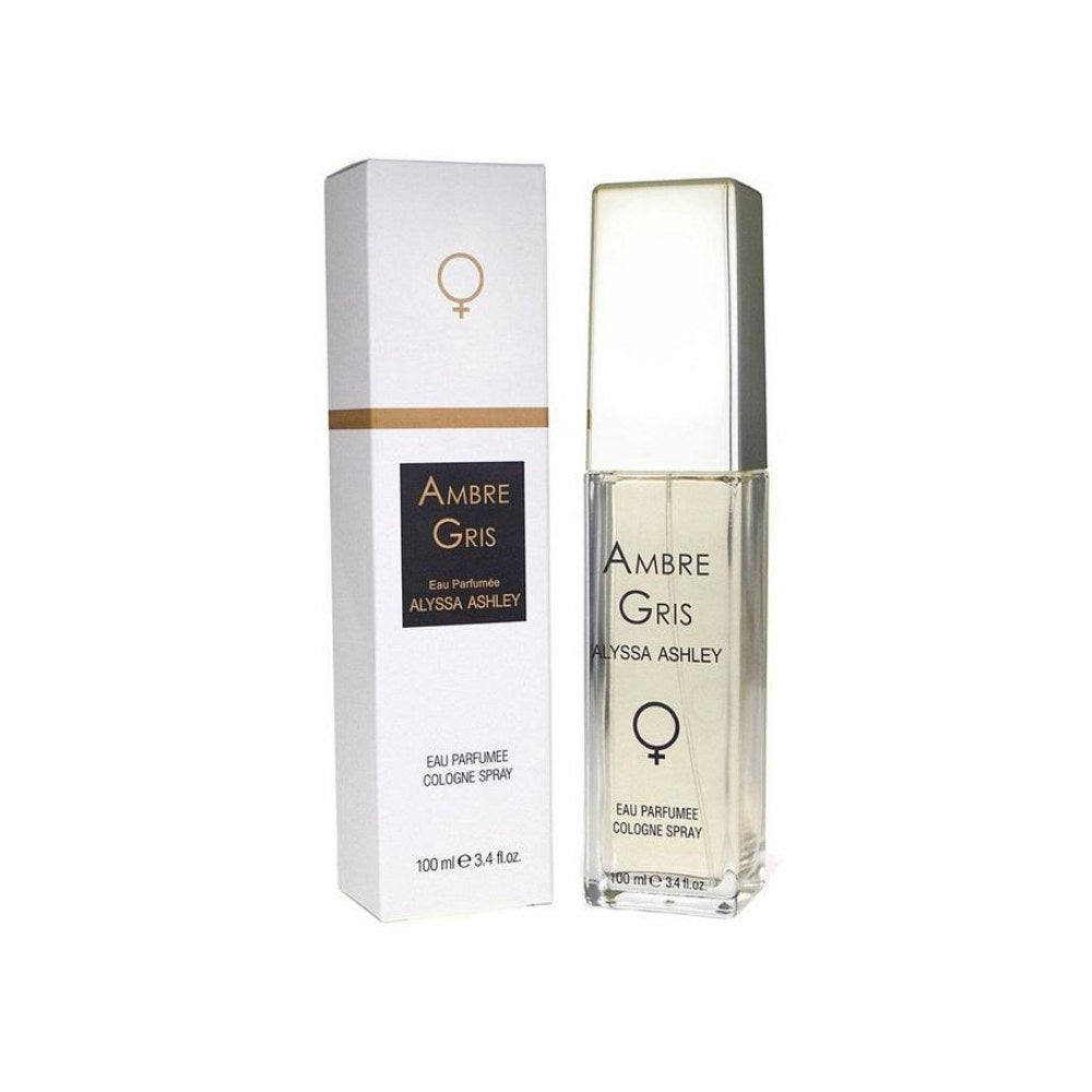 Alyssa Ashley Ambre Gris Eau de Cologne per donna – flacone vista frontale