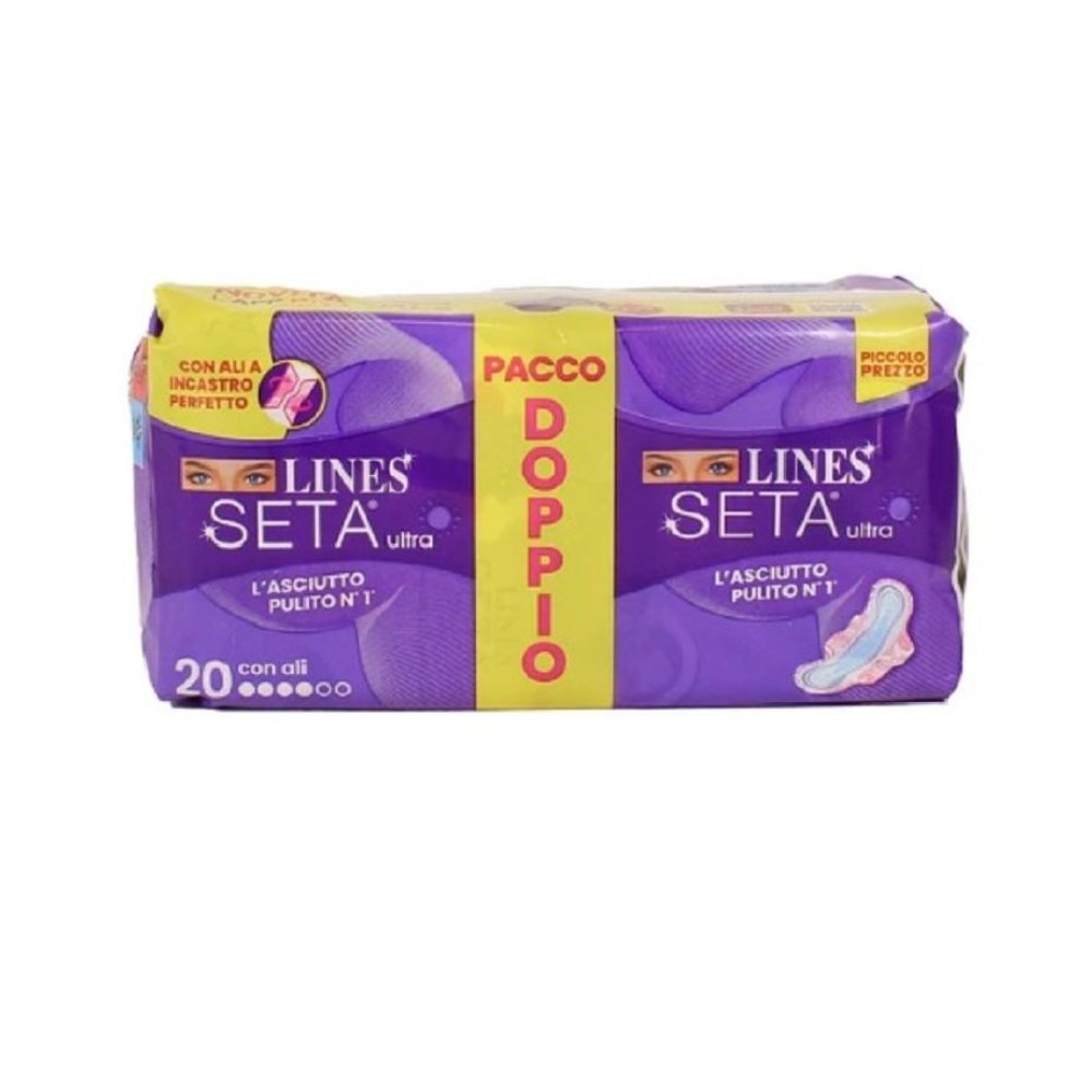Lines Seta Ultra Lungo con Ali 20 Pz
