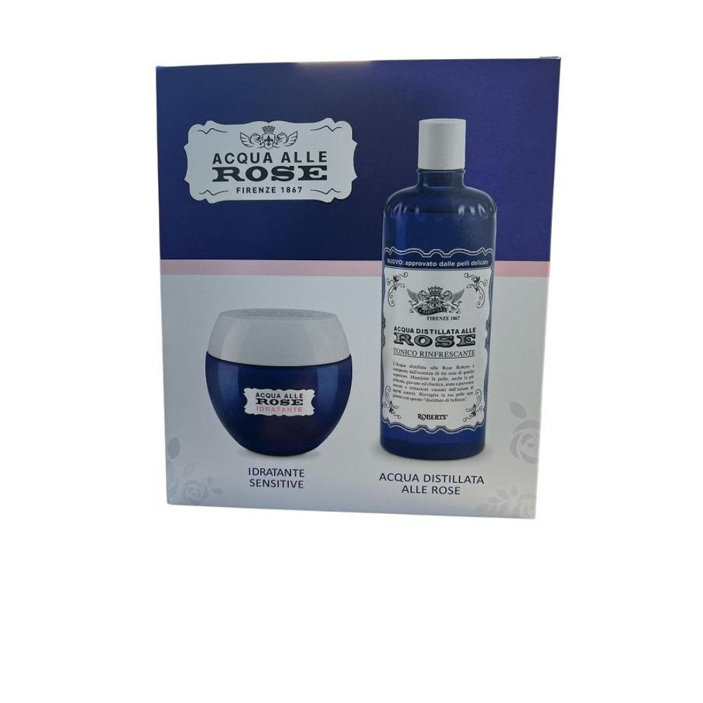 Acqua Alle Rose Coffret Crema Idratante Pelli Sensibili 50Ml + Tonico 300Ml