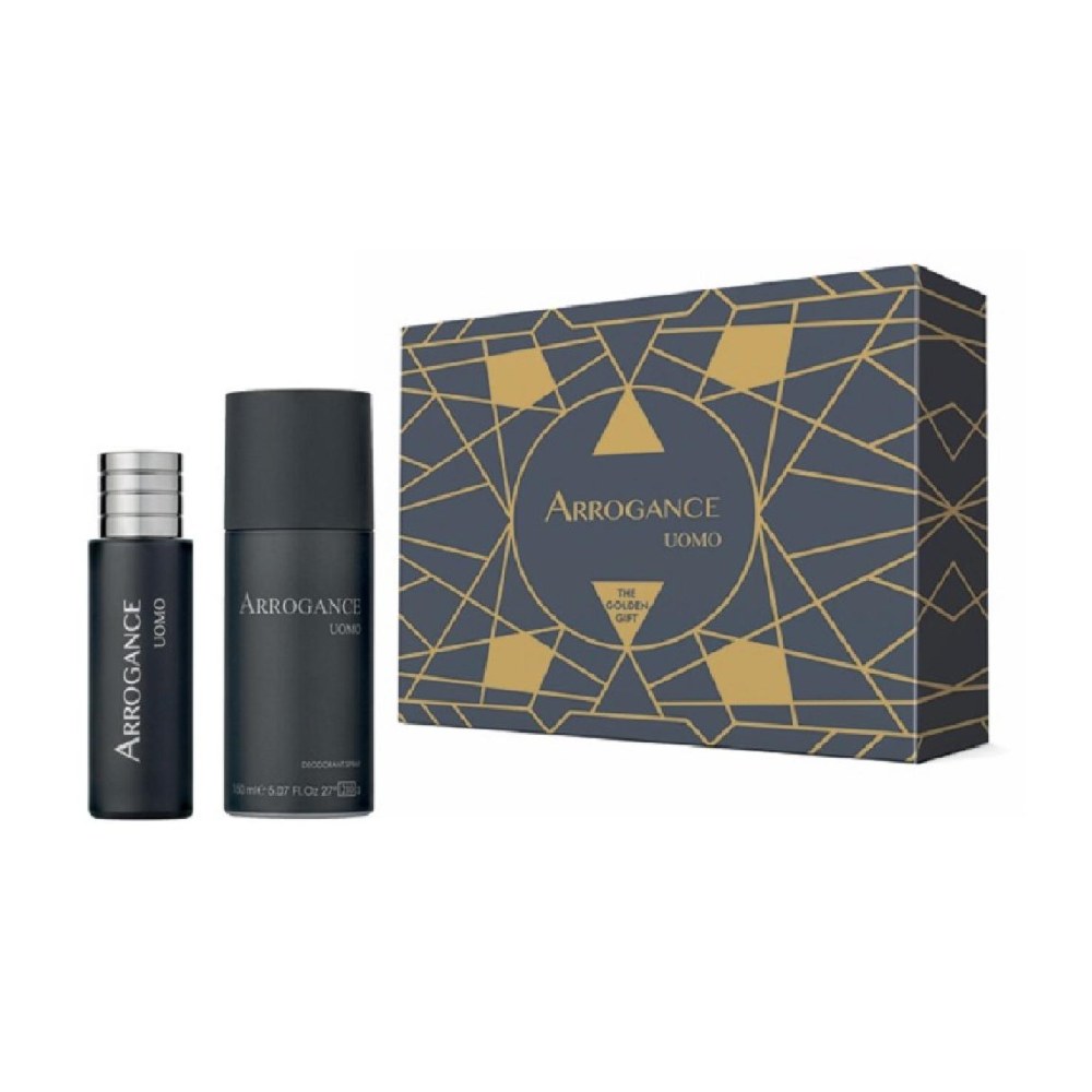 Arrogance Uomo Coffret EDT 30Ml + DEO 150Ml Spray New 2025