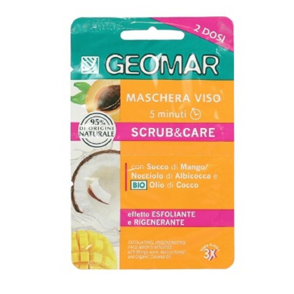 Geomar Maschera Viso Esfoliante e Rigenerante 2 Dosi