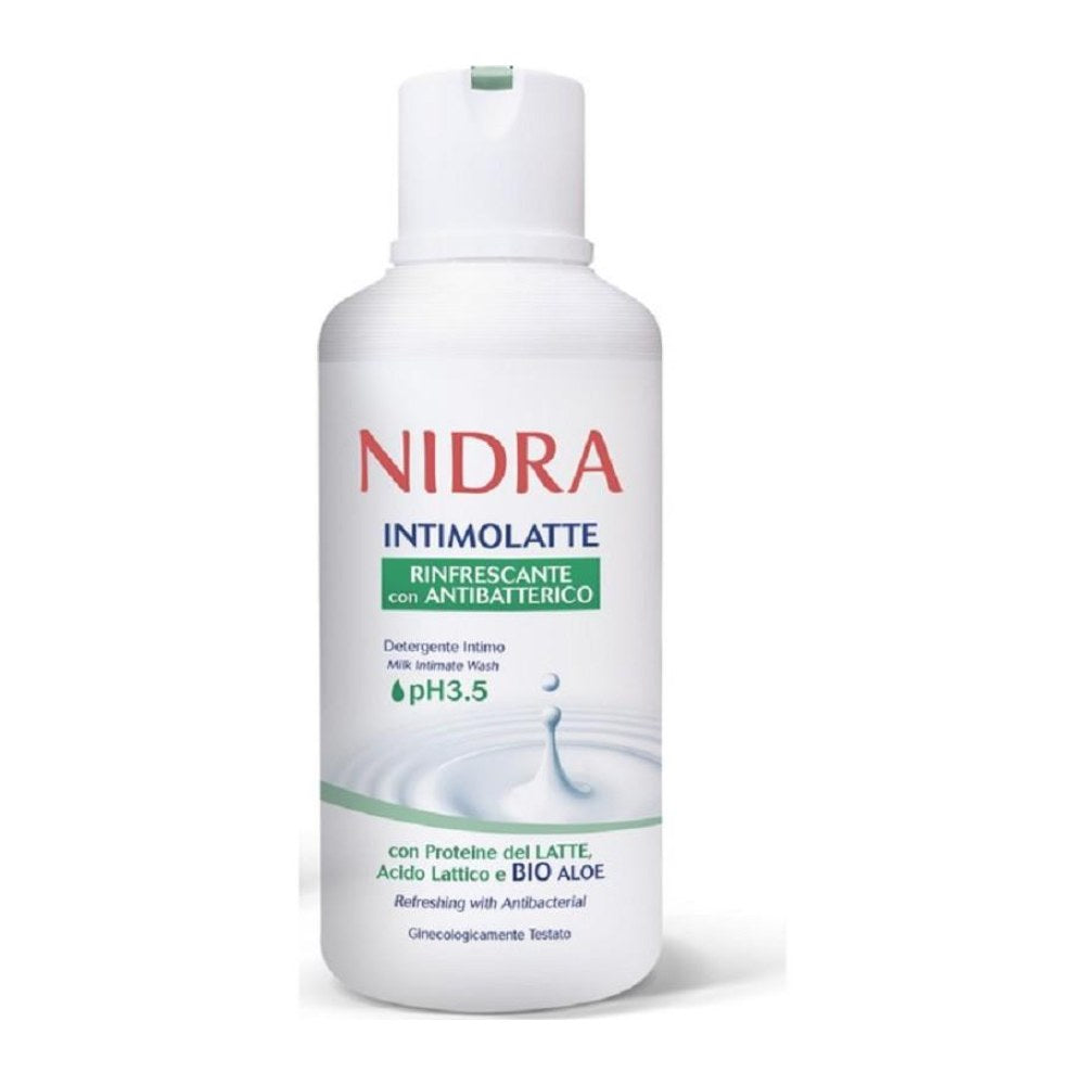 Nidra Detergente Intimo Latte pH 3,5 Rinfrescante Antibatterico 500 ml