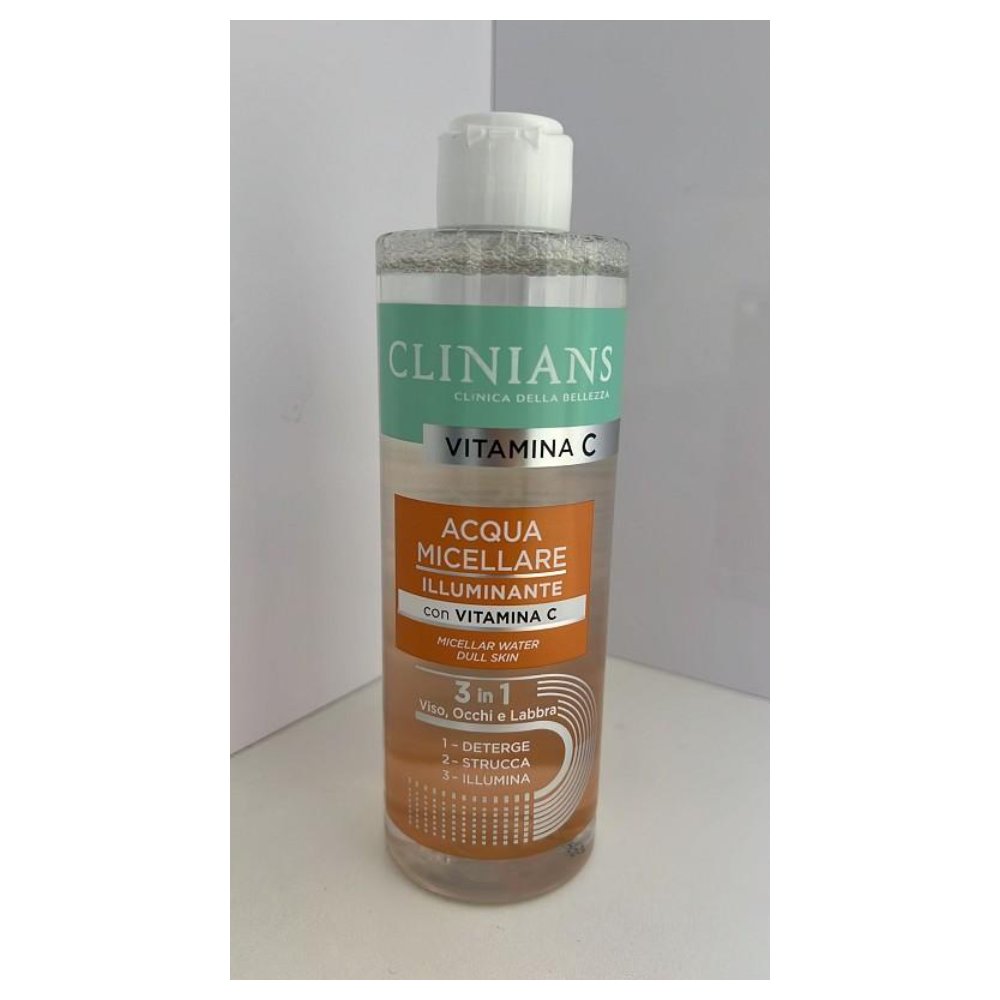 Clinians Acqua Micellare Illuminante Viso-Occhi-Labbra 400 Ml