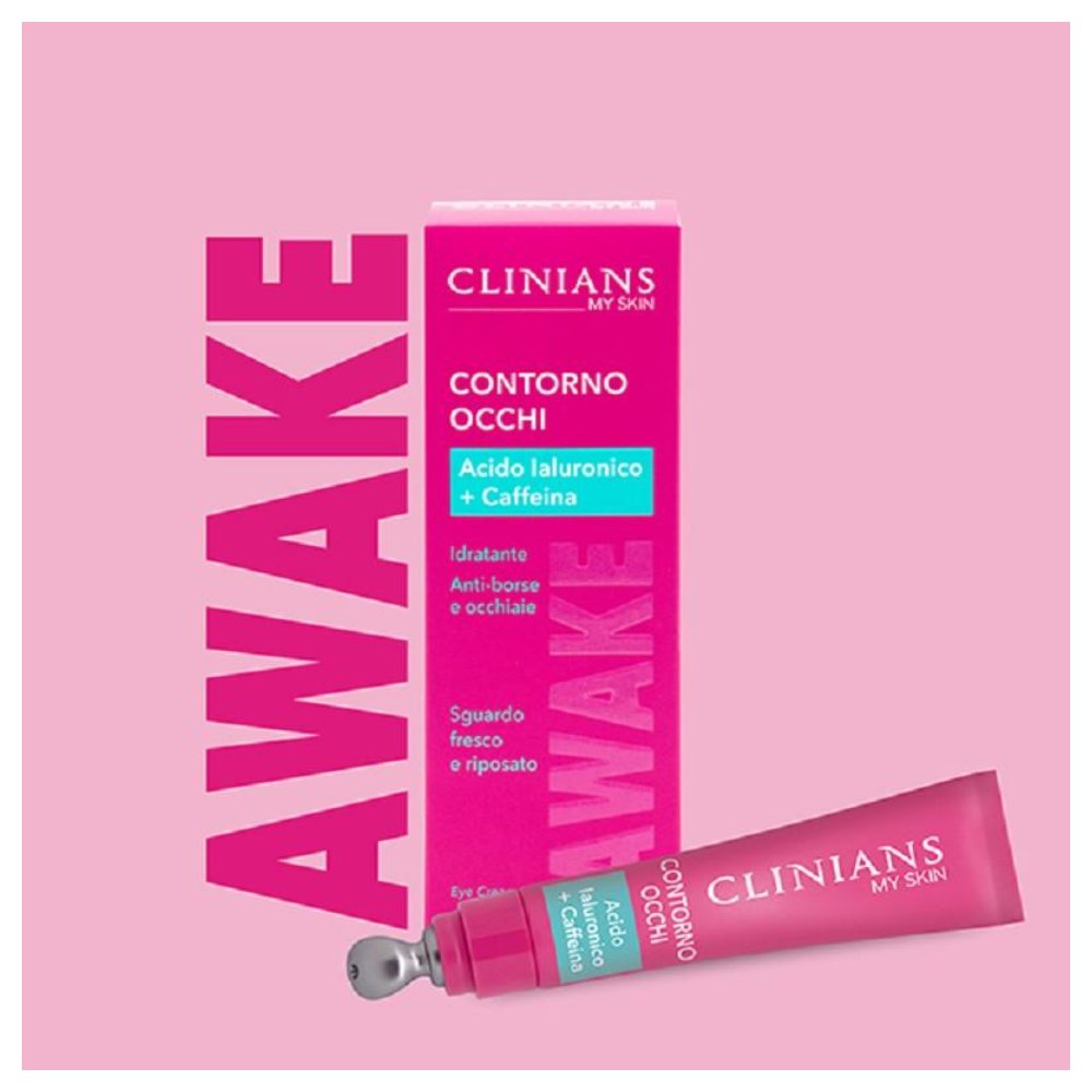 Clinians My Skin Awake Contorno Occhi Acido Ialuronico + Caffeina 15 Ml