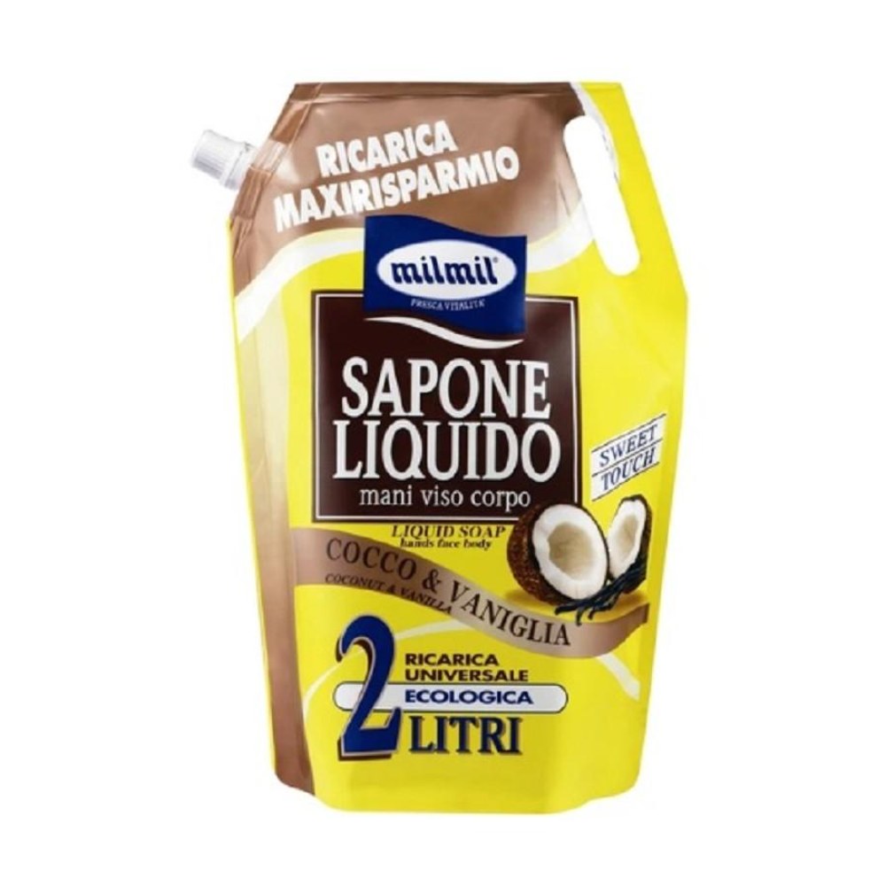 Milmil Sapone Liquido Maxi Ricarica Cocco 2000 ml