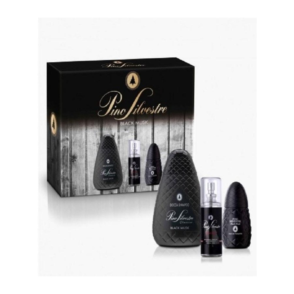 Pino Silvestre Black Musk Coffret EDT 75Ml + DEO 100Ml + S/G 400Ml