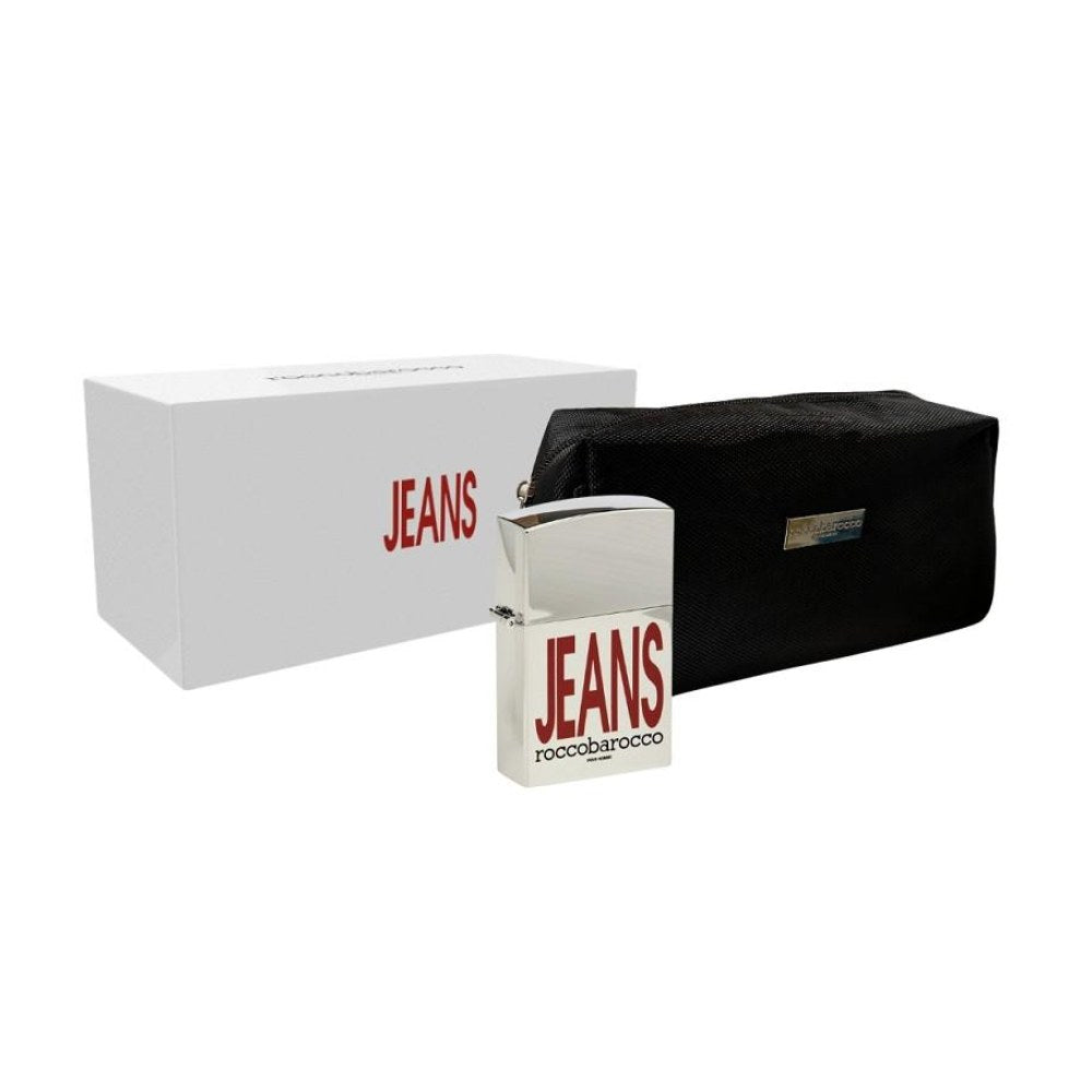 Roccobarocco Jeans Man Coffret EDT 75Ml + Pochette NEW 2025