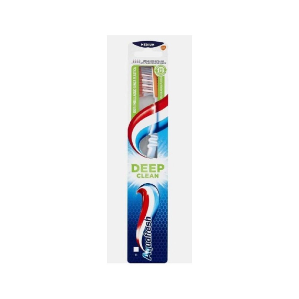 Aquafresh Spazzolino Deep Clean Denti e Lingua Medio