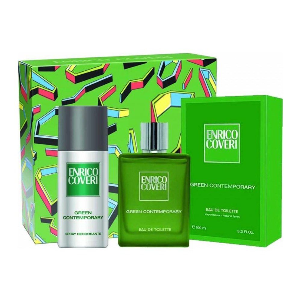 Enrico Coveri Green Contemporary Coffret EDT 100Ml Vapo + DEO 150Ml