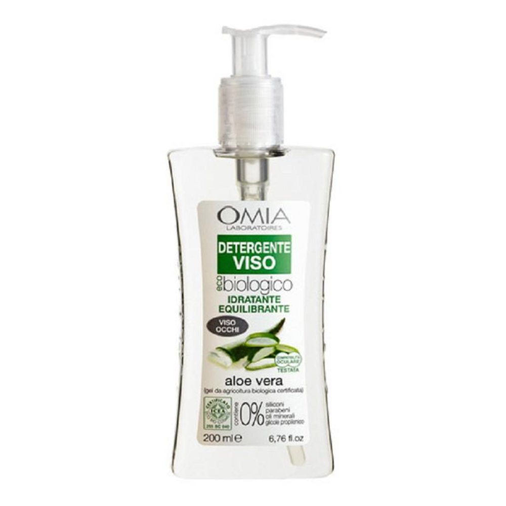 Omia Ecobiovisage Detergente Viso Aloe Vera 200 ml Idratante