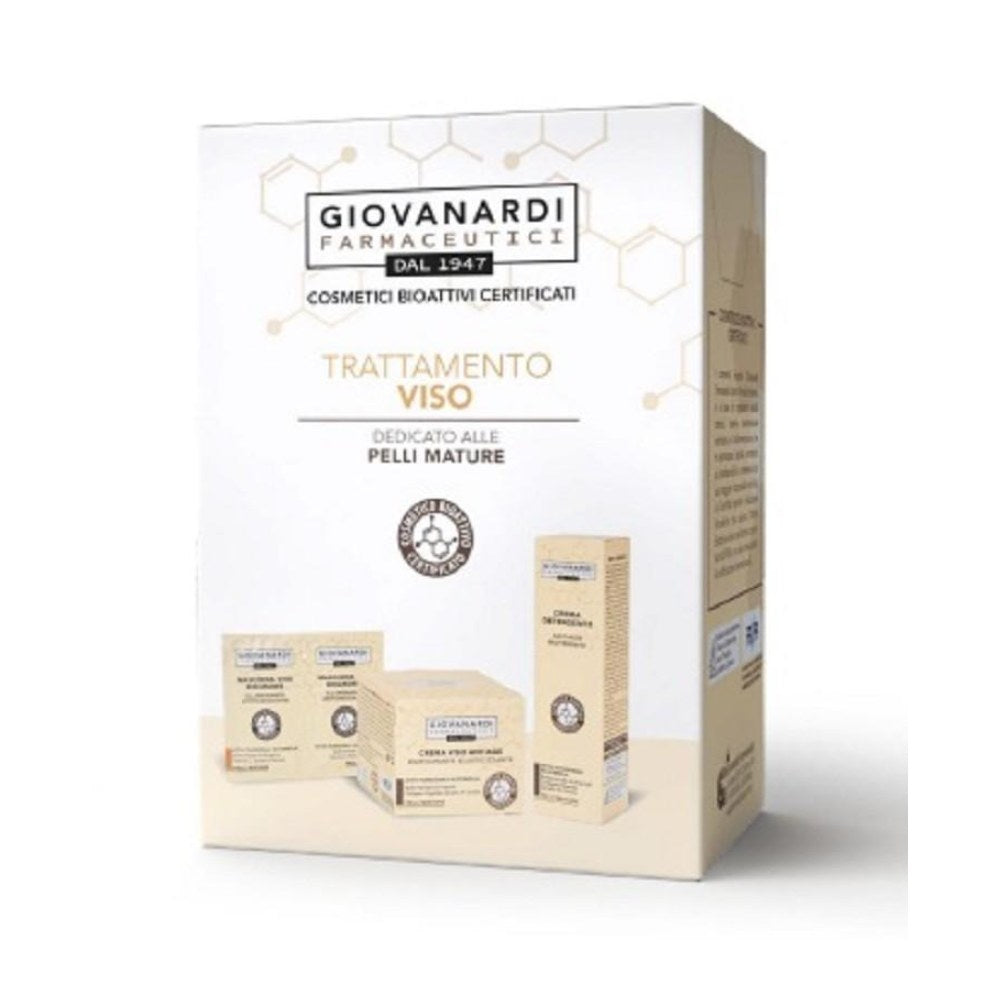 Giovanardi Farmaceutici Coffret Viso Crema Rimpolpante + Detergente + Maschera Anti-Age