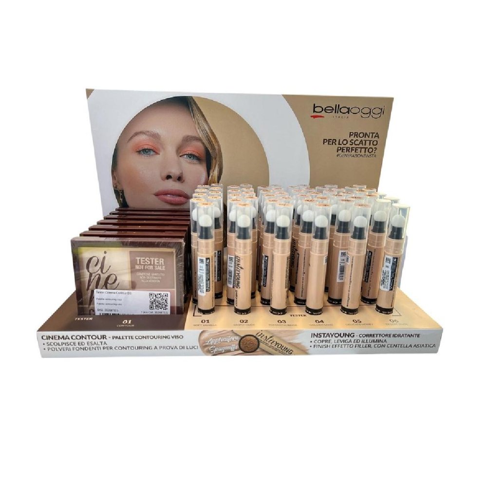 Bellaoggi Expo Cinema Palette Contouring Viso 6pz+Correttore 54pz+Tst