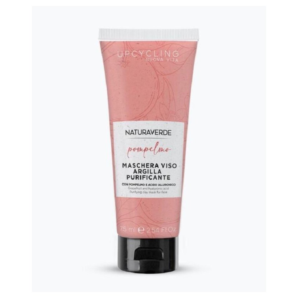 Naturaverde Upcycling Pompelmo Maschera Viso Argilla Purificante 75 ml