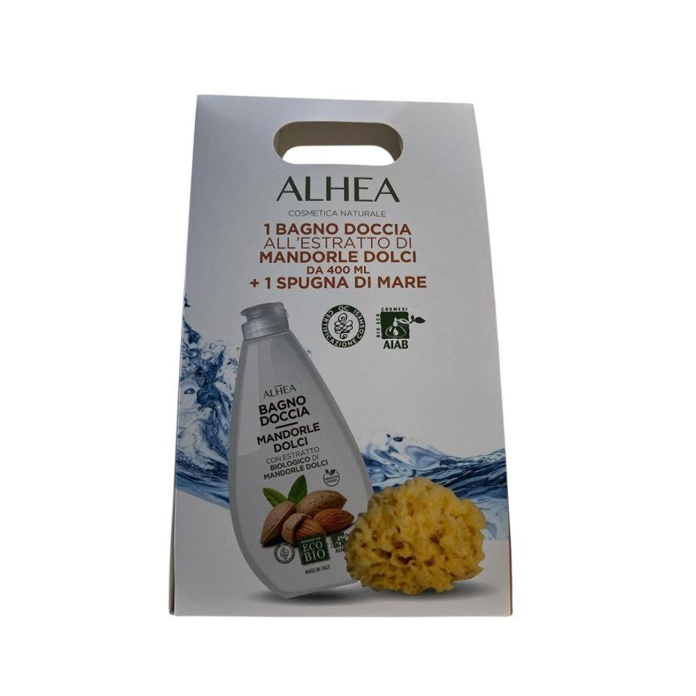 Alhea Coffret Bagno Doccia Mandorla 400Ml + Spugna