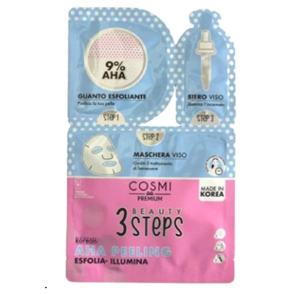 Cosmi Trattamento Viso 3 Steps K-Beauty AHA Peeling