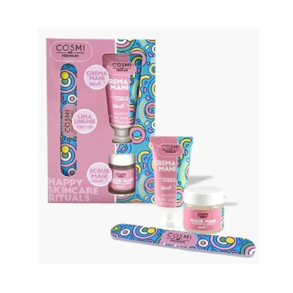 Cosmi Coffret Crema Mani 30Ml + Scrub Vaniglia 35Ml + Lima Unghie 100/150