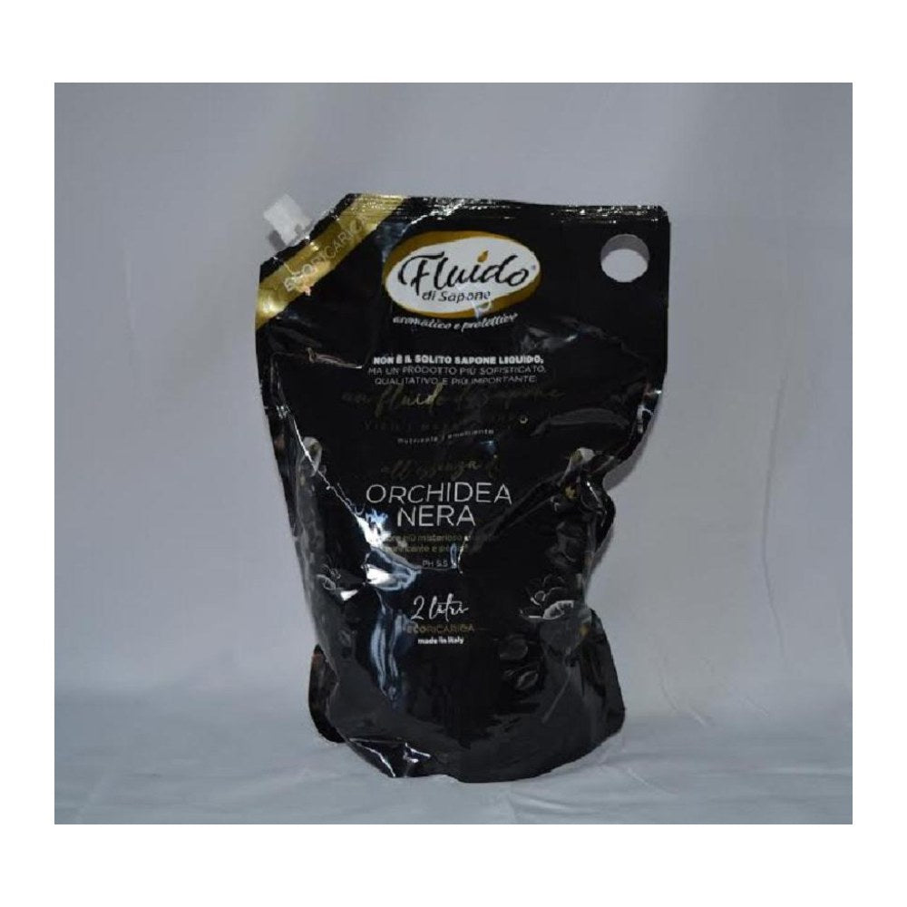Fluido di Sapone Eco Ricarica Sapone Liquido Orchidea Nera 2L