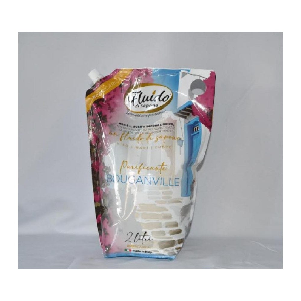 Fluido di Sapone Eco Ricarica Sapone Liquido Bouganville 2L