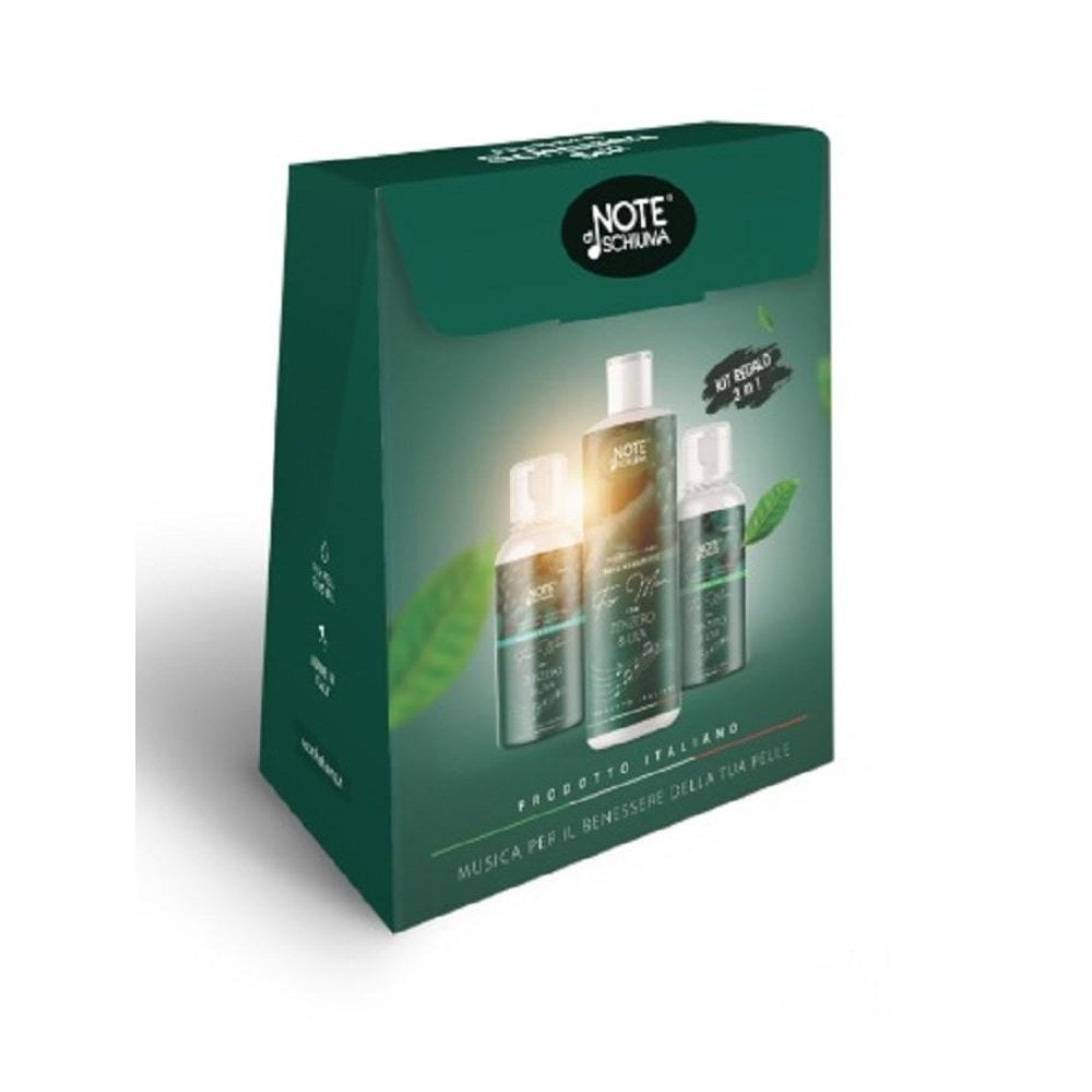 Note Di Schiuma For Men Coffret S/G 400Ml + A/S Balm 100Ml + Crema Viso 100Ml