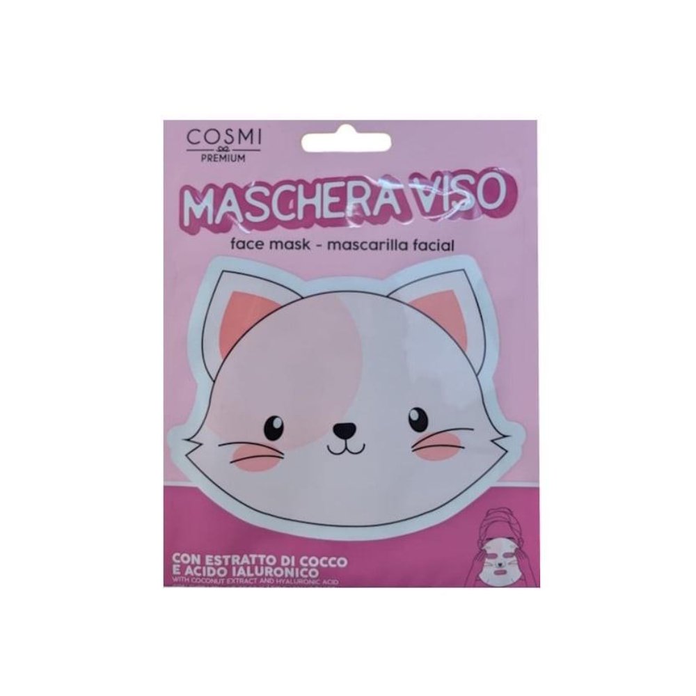 Cosmi Maschera Viso Gattino Con Estratto Di Cocco E Acido Ialuronico