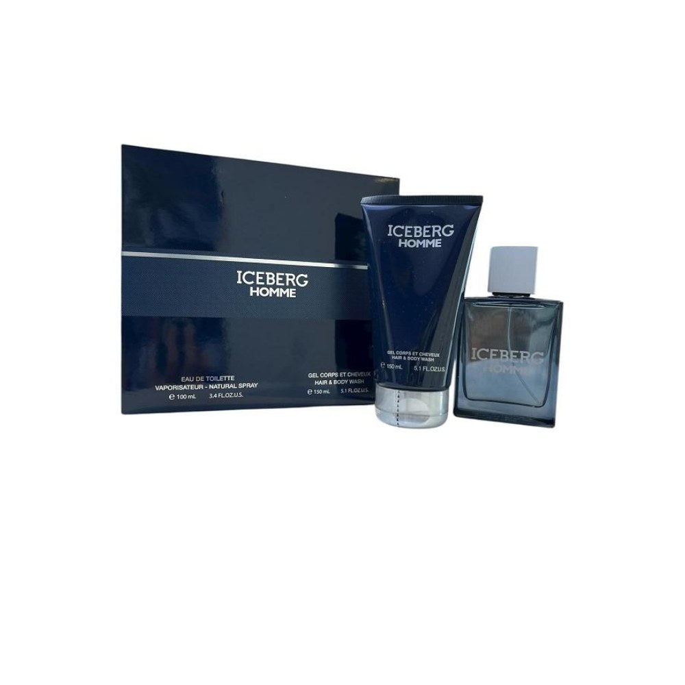 Iceberg Homme Coffret EDT 100Ml Vapo + S/G 150Ml NEW 2025