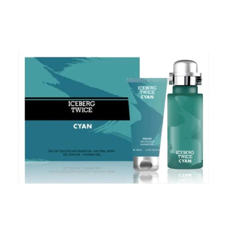 Iceberg Twice Cyan For Him Coffret EDT 125Ml Vapo + S/G 100Ml
