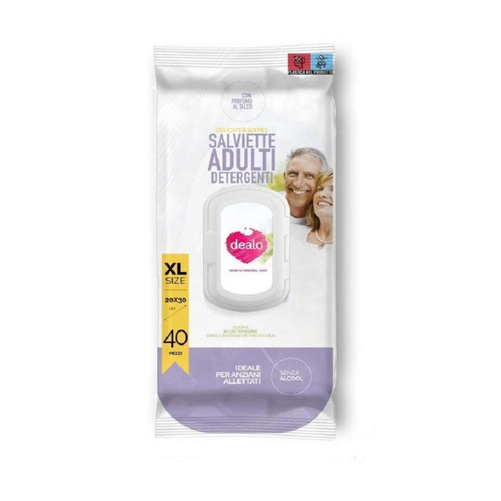 Dealo Salviette Adulti Detergenti XL 40 Pz