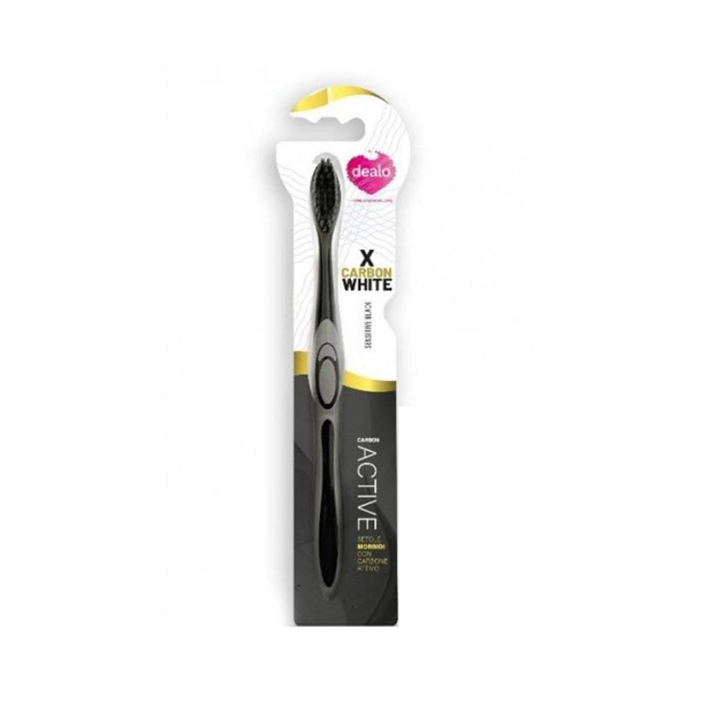 Dealo Spazzolino Antiplacca X Carbon White Setole Morbide