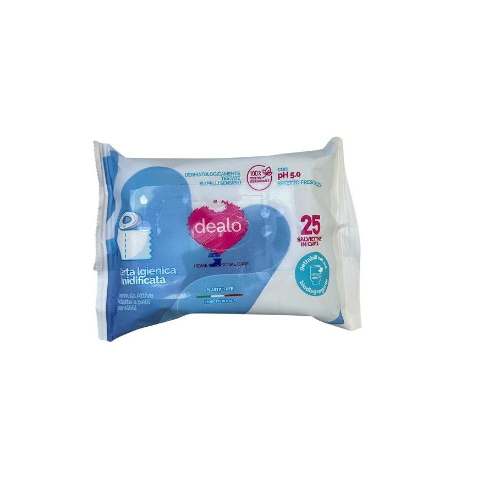 Dealo Salviettine Carta Igienica Umidificata 25 Pz