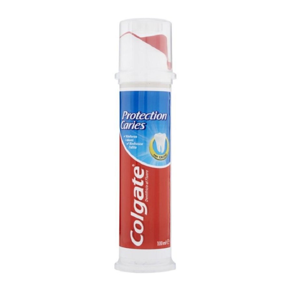 Colgate Dentifricio Protezione Carie con Calcio Dispenser 100 ml